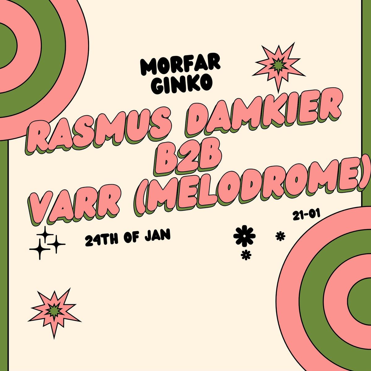 Rasmus Damkier B2B Varr (Melodrome) @ Morfar Ginko