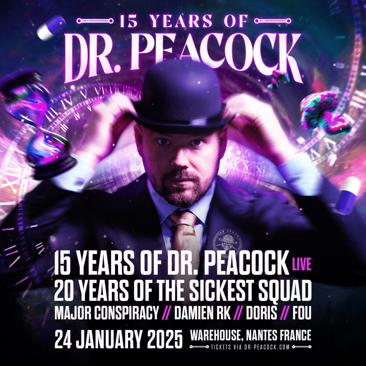 Rave In Da Club x 15 Years of Dr. Peacock  @Warehouse Nantes - 19\u20ac