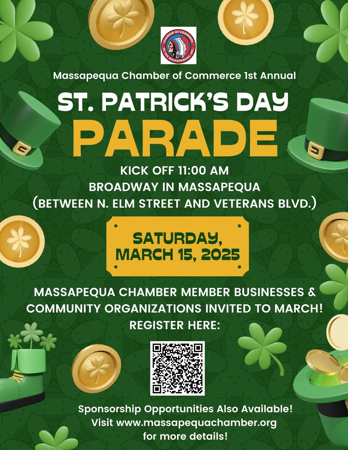 Massapequa Chamber of Commerce St. Patrick's Day Parade