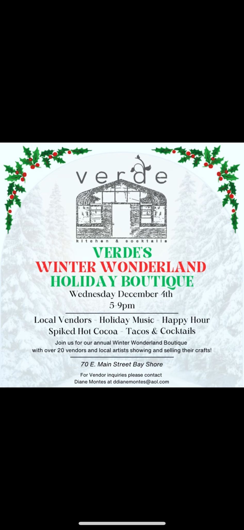 Verde\u2019s Winter Wonderland Holiday Botique