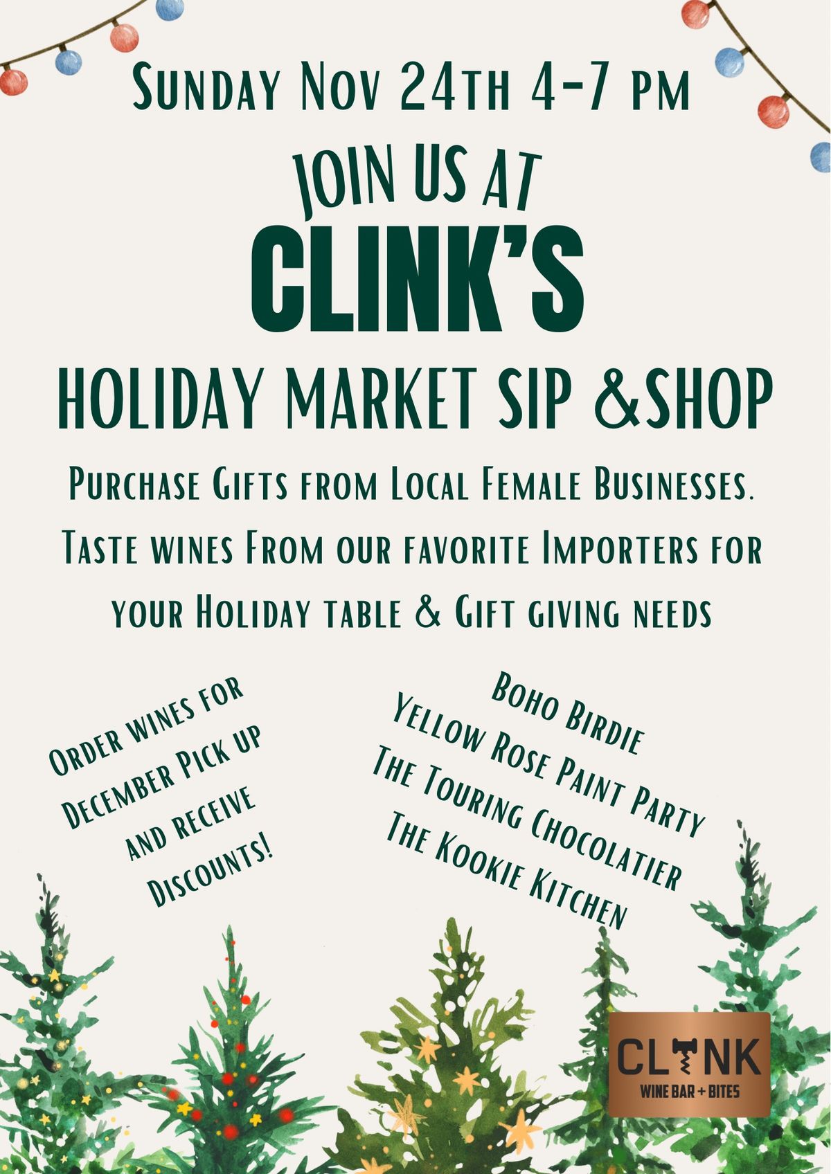 Holiday Market Sip & Shop