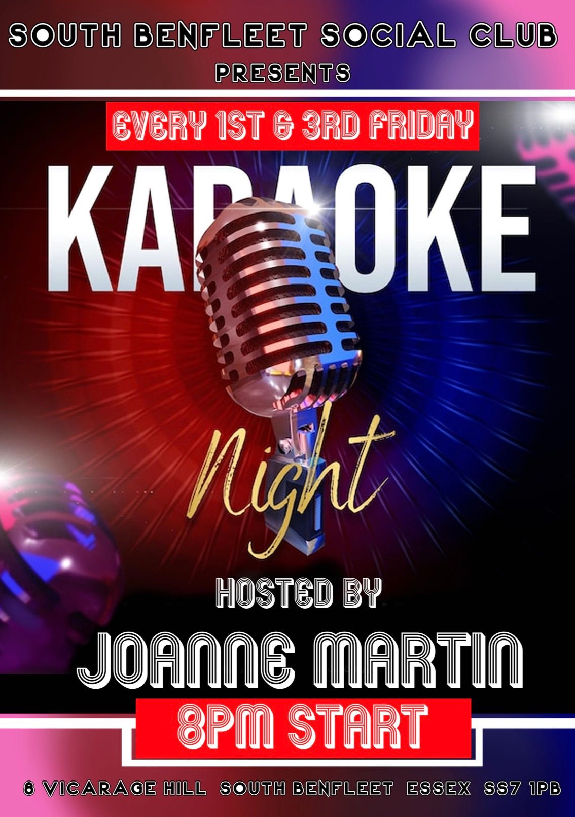 KARAOKE NIGHT WITH JOANNE MARTIN