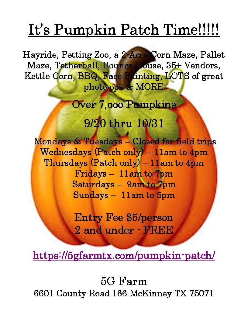 5GFarmTX Pumpkin Patch 2024