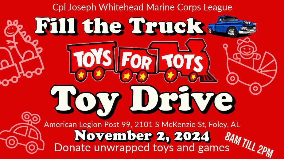 Fill the Truck Toys for Tots Toy Drive