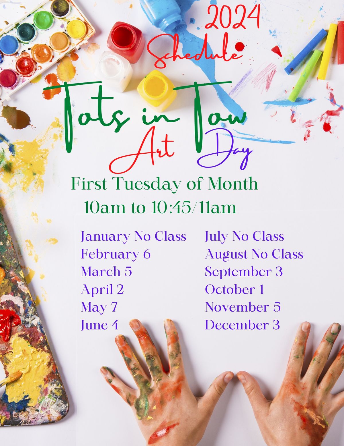 Tots in Tow Art Day 