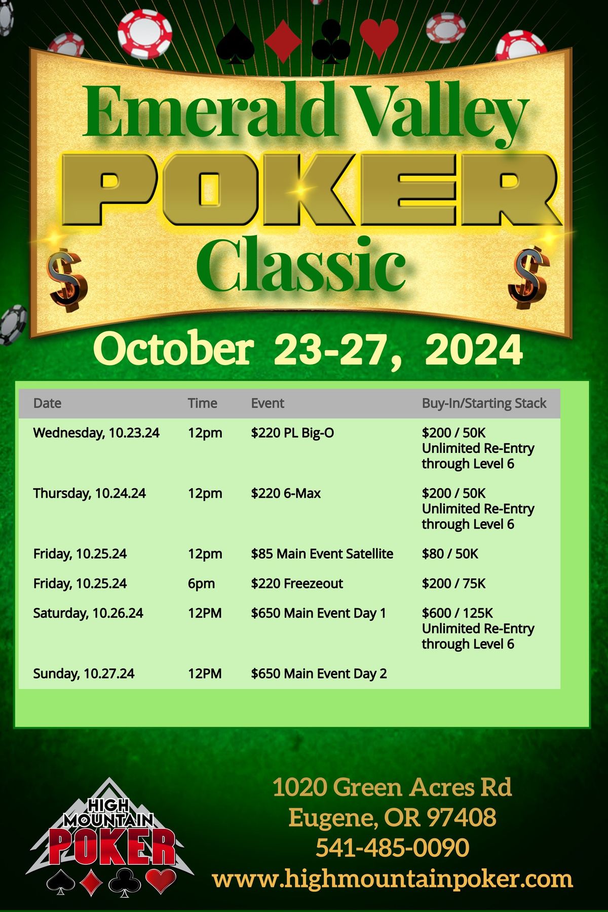 Emerald Valley Poker Classic