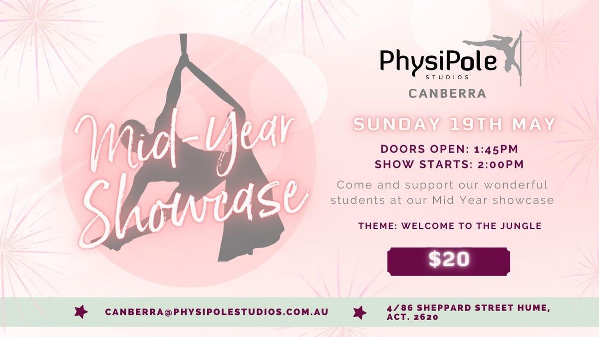 PhysiPole Studios Canberra Mid-Year Showcase: Welcome to the Jungle! ??