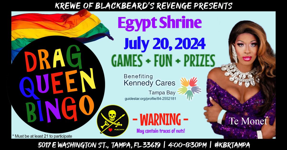 Drag Queen Bingo Hosted by Te Monet to benefit Kennedy Cares