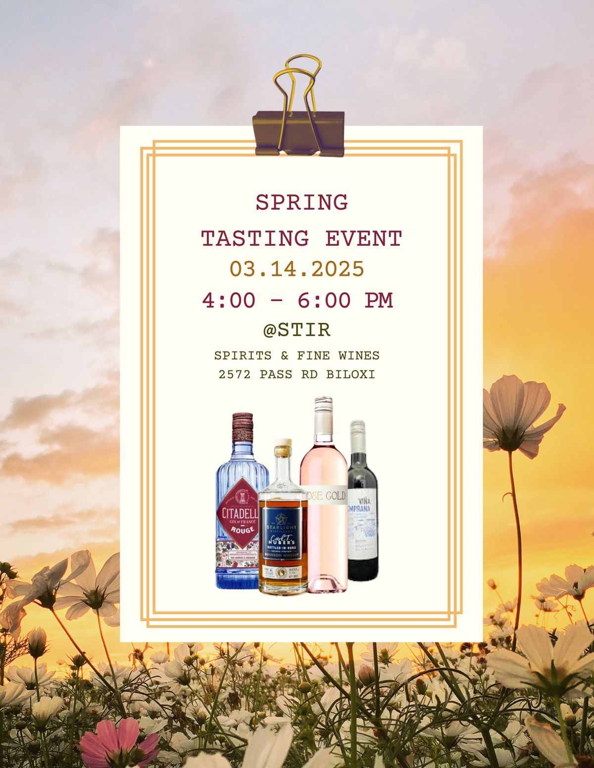 Spring Wine & Spirit Tasting