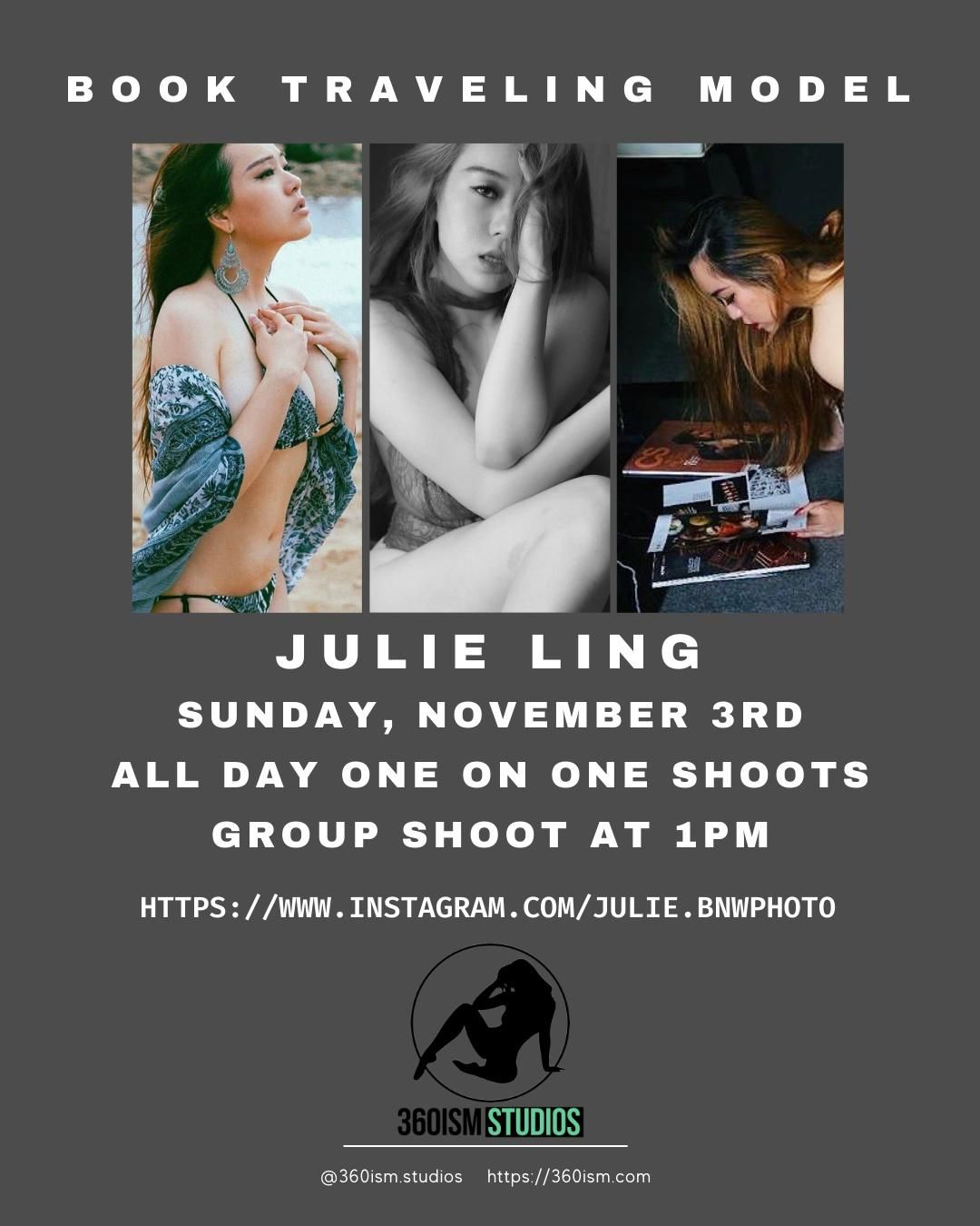 360ism Studios - Traveling Model Julie Ling - Nov. 3rd