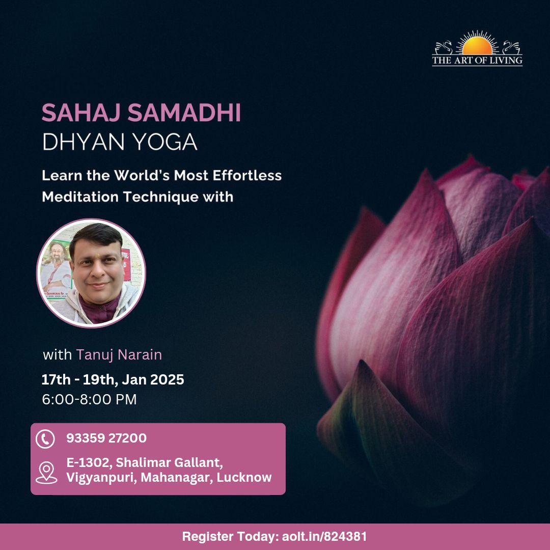 The Art of Living Sahaj Samadhi Dhyan Meditation Workshop 