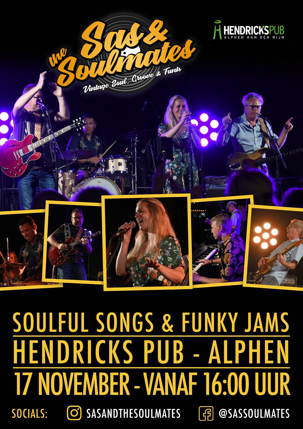 Sas & The Soulmates Live in Hendrick's Pub!