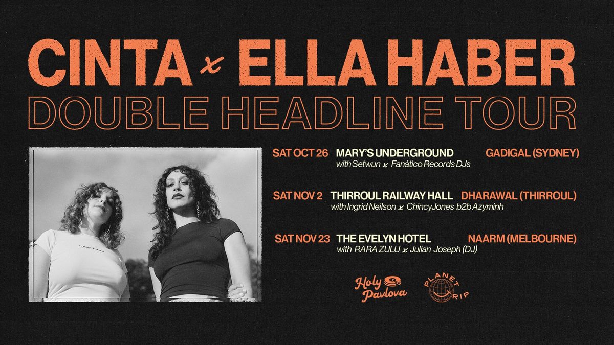 [Sydney] CINTA x Ella Haber: Double Headline Tour