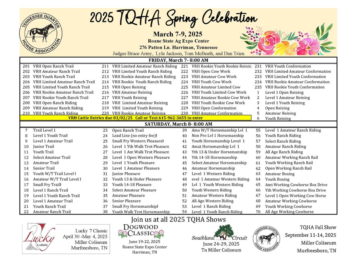 Tennessee Quarter Horse Celebration