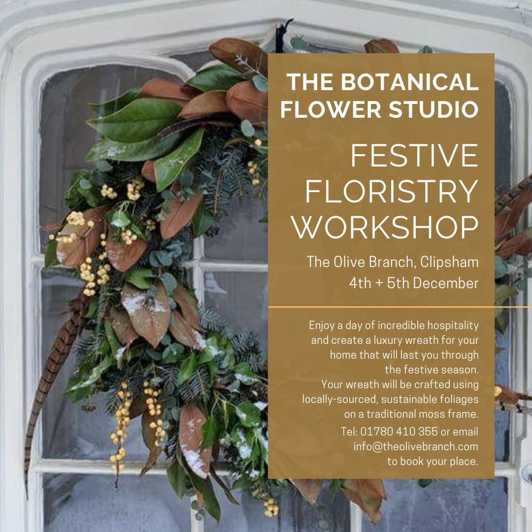 Festive Floristry Workshop at The Olive Branch