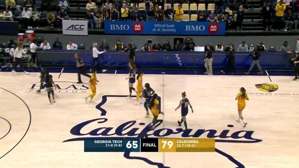 California Golden Bears at Georgia Tech Yellow Jackets Womens Basketball