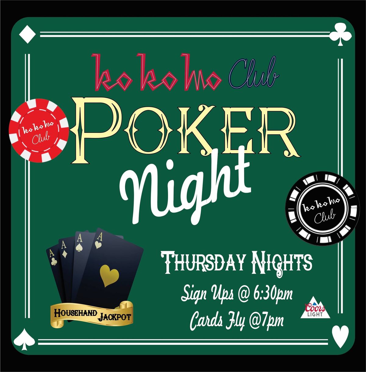 Texas Holdem Free Poker at KoKoMo Club