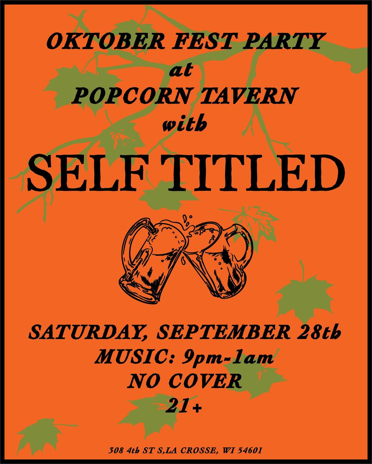 Self Titled Oktoberfest Party NO COVER