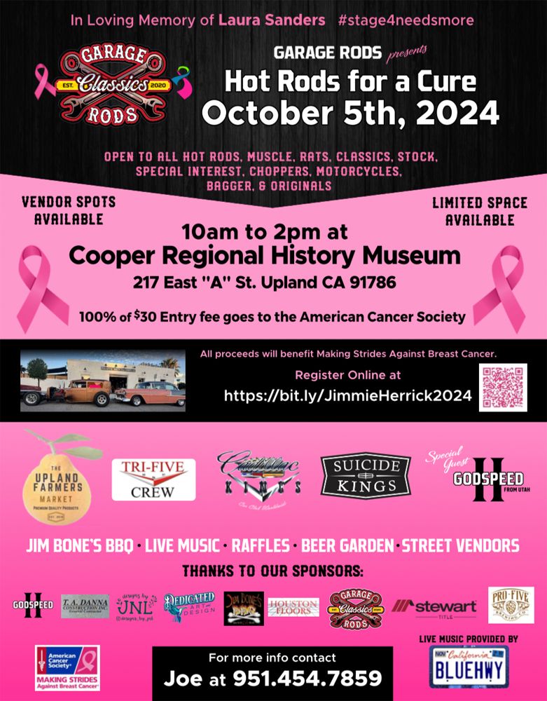 Blue Hwy at Hot Rods For A Cure, Oct 5th 11am-2pm