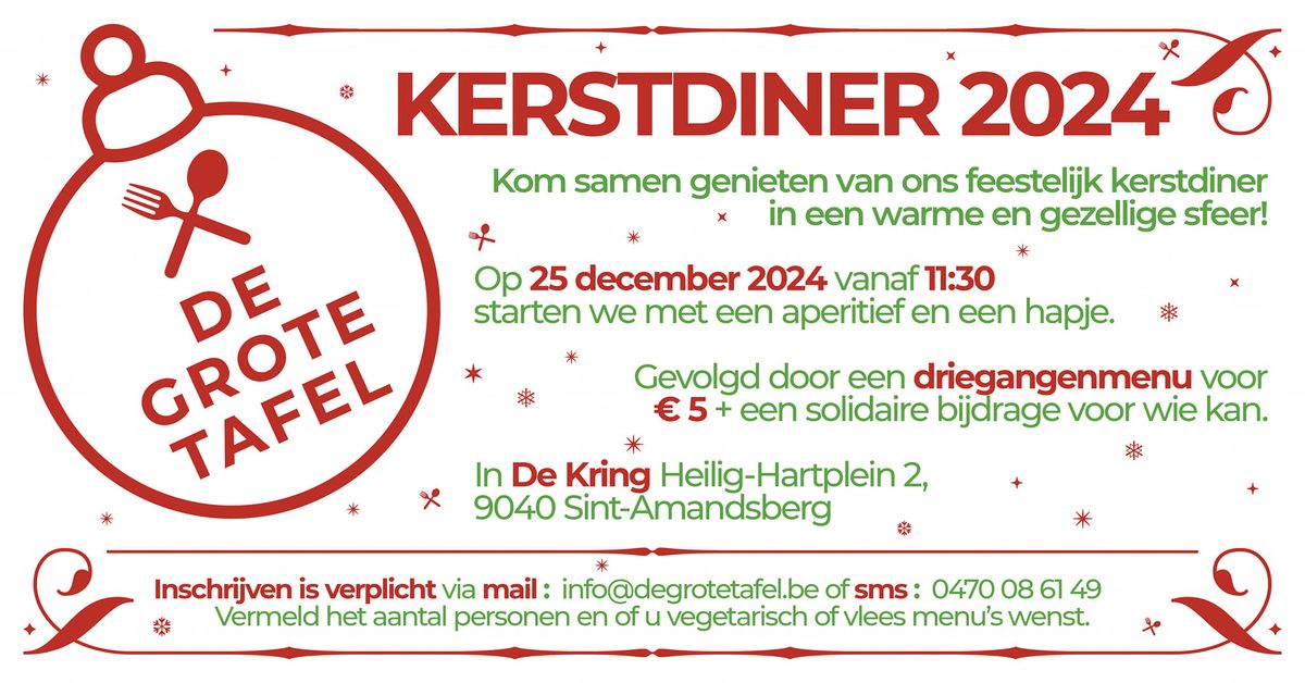 VOLZET De Grote Tafel presenteert: Kerstdiner 2024 \ud83c\udf84\ud83c\udf74