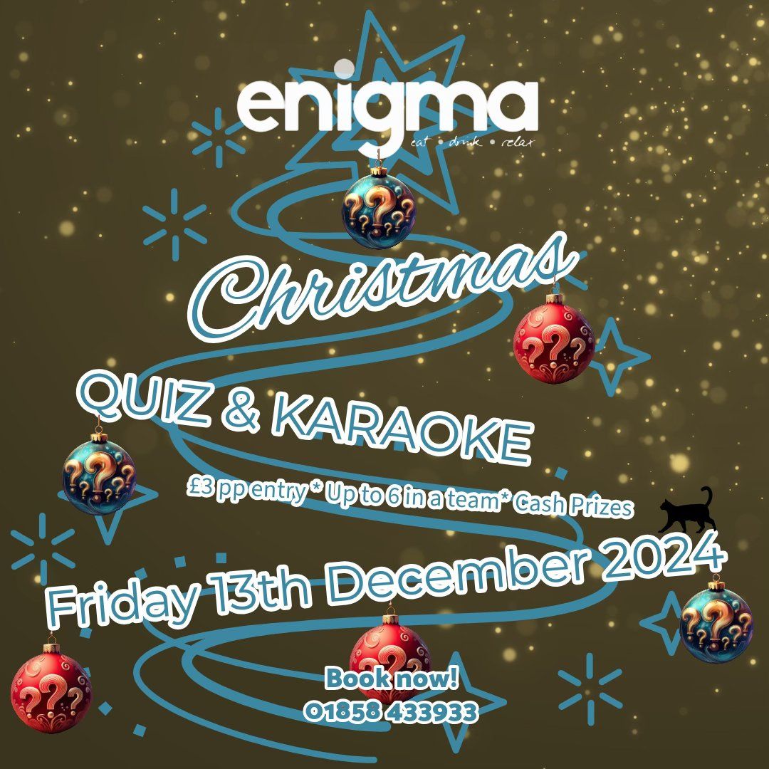 Enigma Christmas Quiz and Karaoke