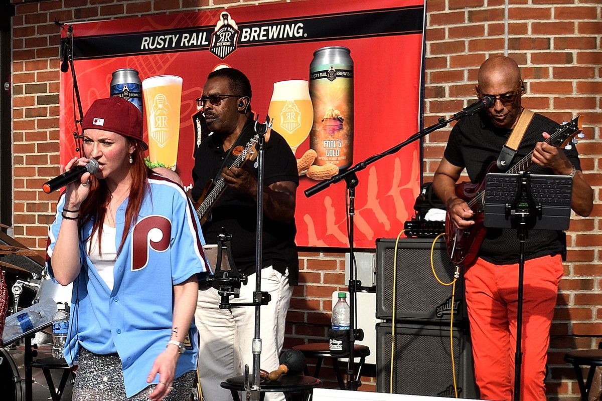 The Uptown Band at Reading Fightin' Phils Opening Day, Reading PA