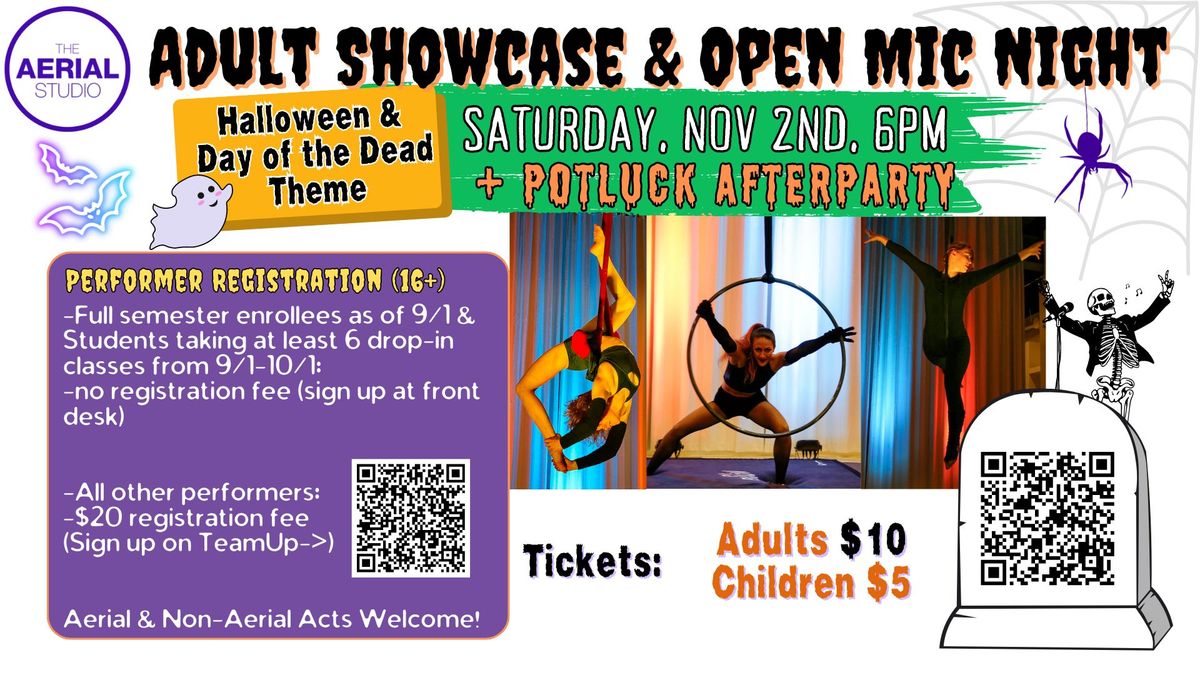 Adult Showcase & Open Mic Night