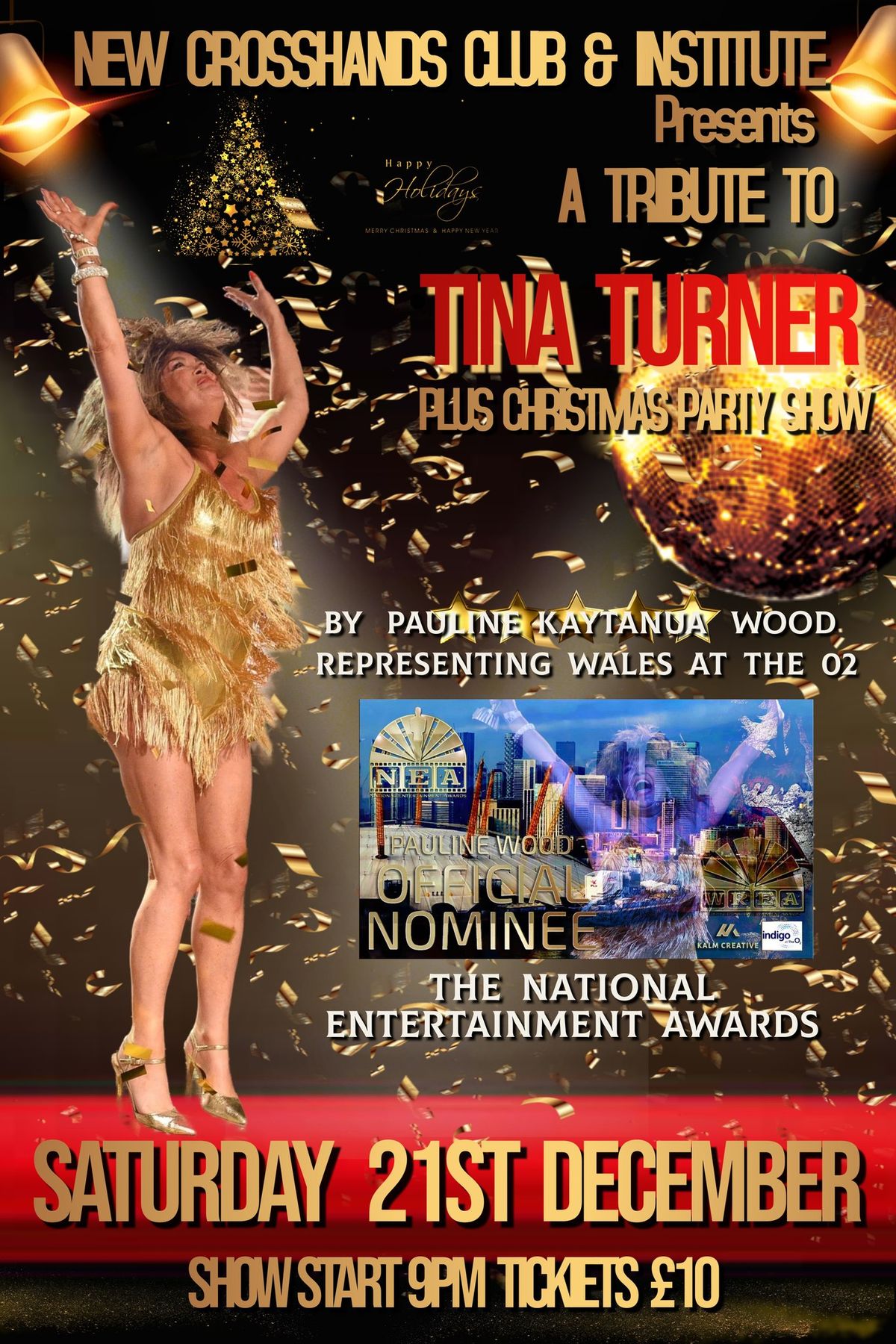 Pauline Wood is Tina Turner, plus Festive Party Show 