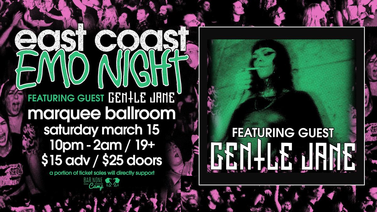 Emo Night Halifax Ft. Gentle Jane @ The Marquee Ballroom