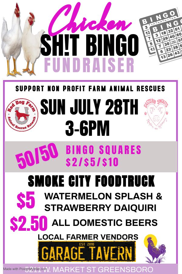 CHICKEN SH!T BINGO FUNDRAISER @ GarageTavern