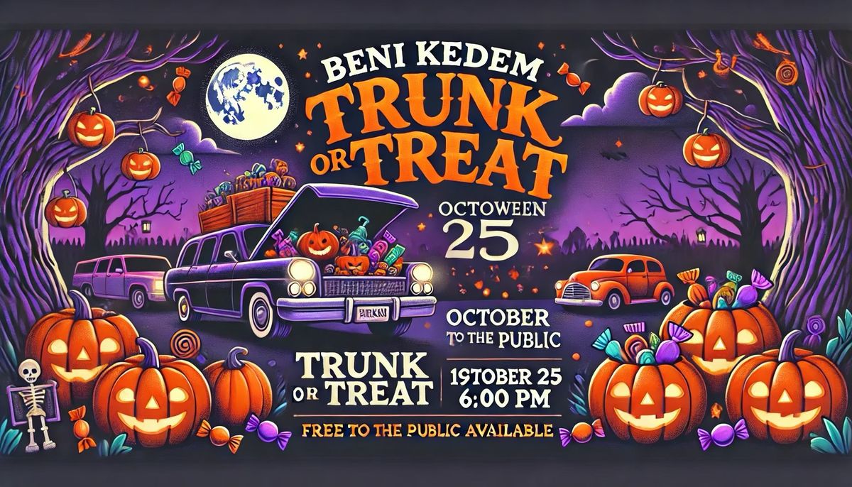 Beni Kedem Trunk-or-Treat Spooktacular