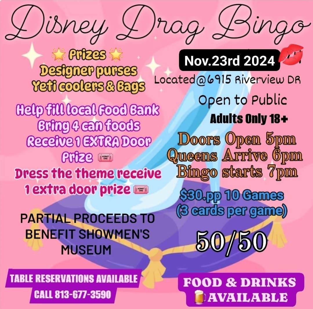 \ud83d\udc51 Disney Drag Bingo \u2728\ufe0f 