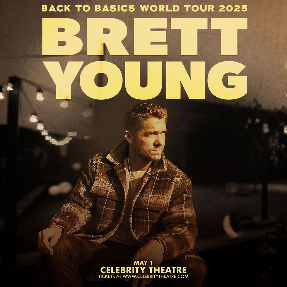 Brett Young at Celebrity Theatre