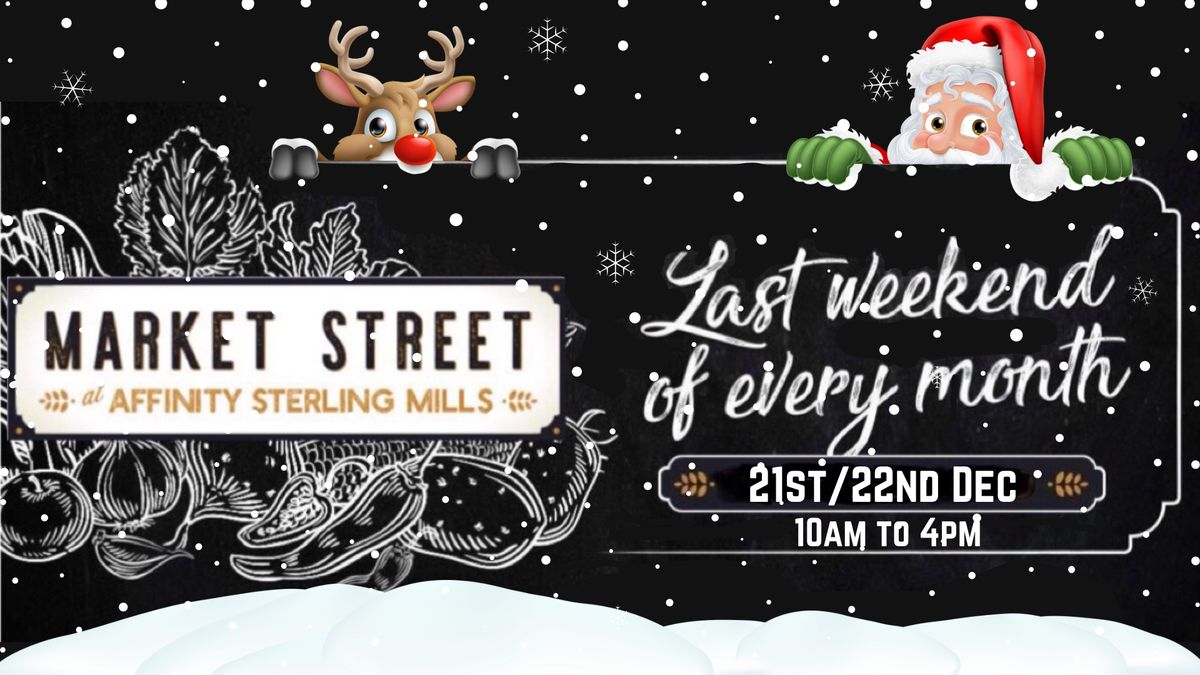 Christmas Market Street at Sterling Mills