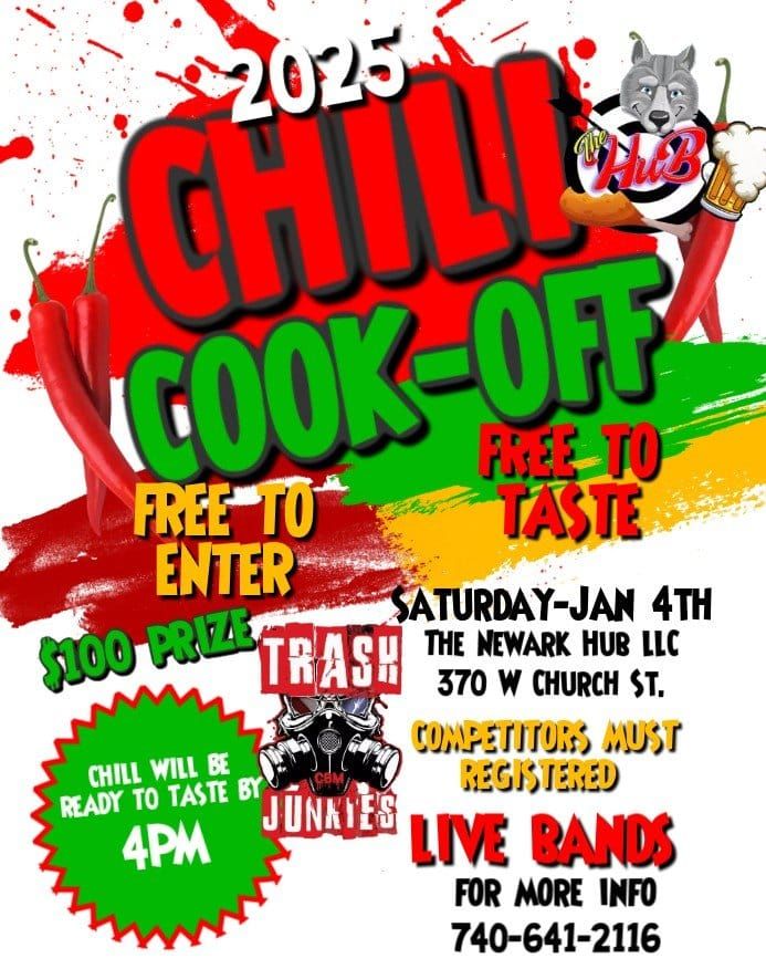 The Newark Hub LLC & Trash Junkies 2nd annual rOcKiN chili cook-off!!