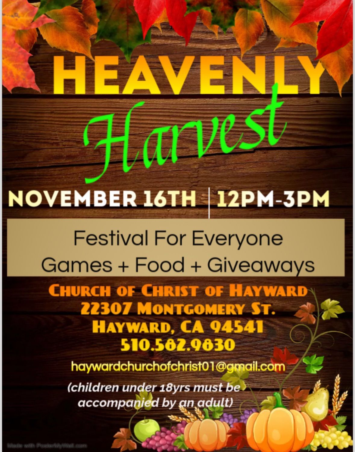 Heavenly Harvest Community Event