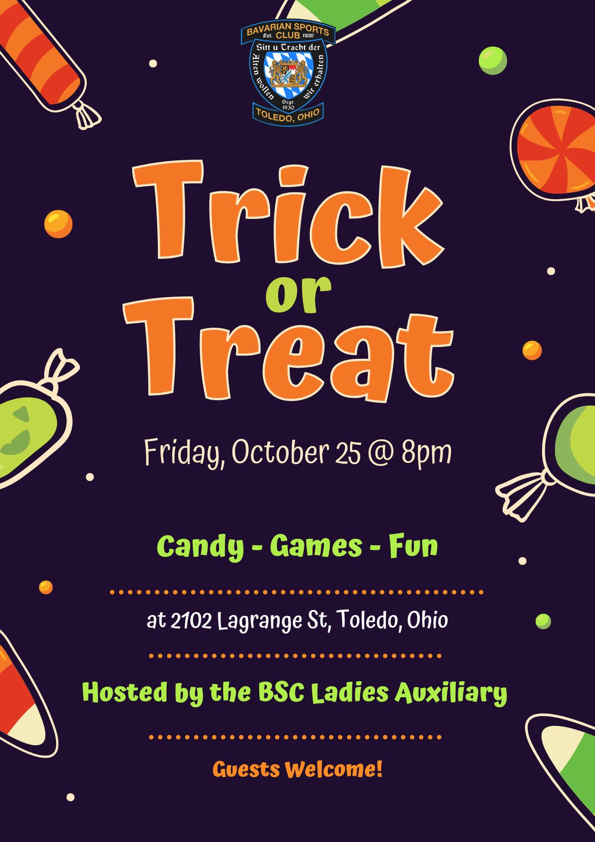 Trick or Treat at the BSC