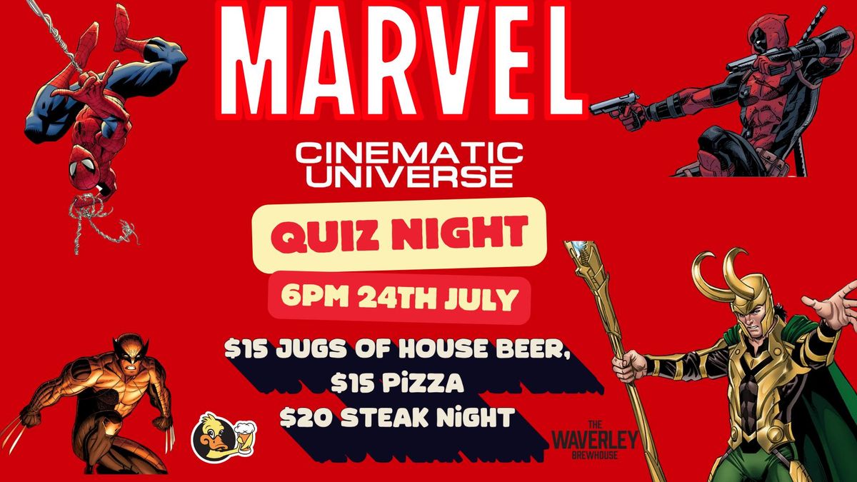 Marvel Cinematic Universe Quiz Night at The Waverley! \ud83c\udf89