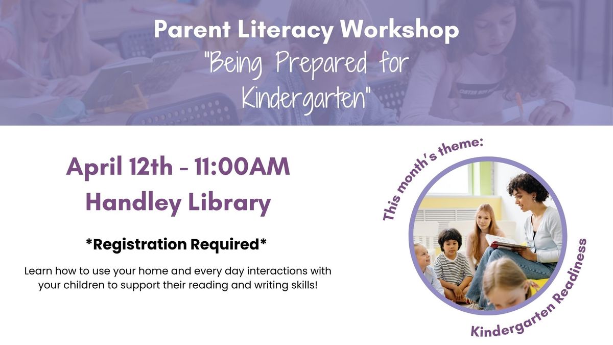 Parent Literacy Workshop - Kindergarten Readiness