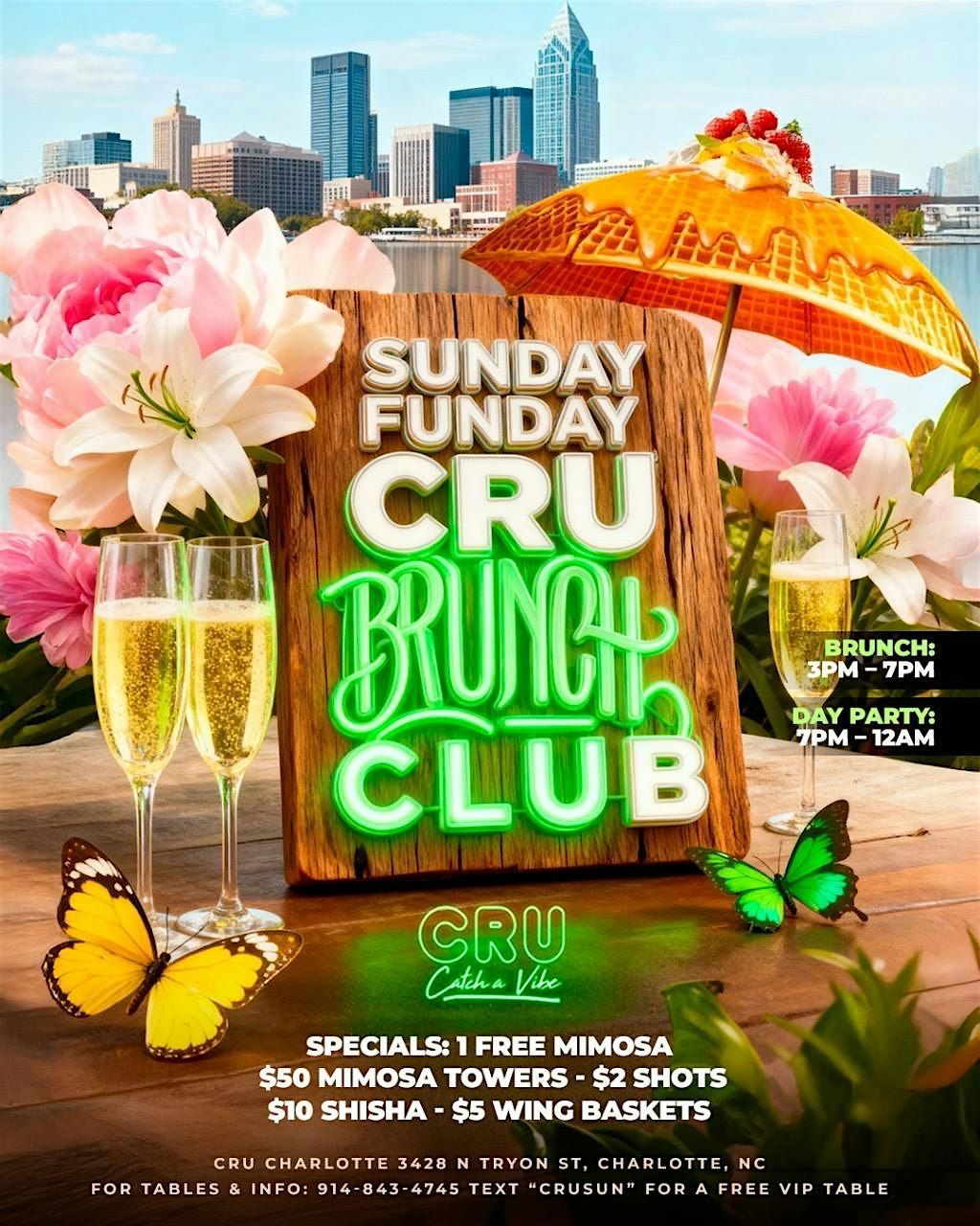 SUNDAY FUNDAY \u2014 CRU BRUNCH CLUB