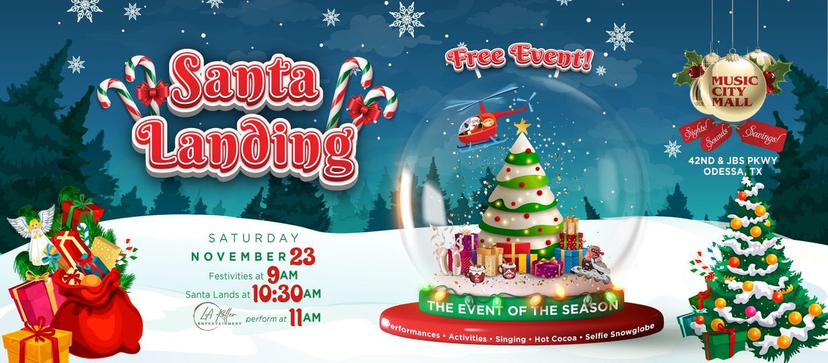 Santa Landing by Helicopter Free Family Event