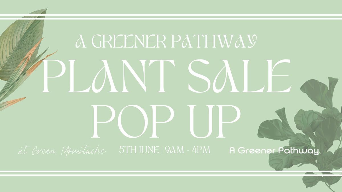 Plant Sale Pop Up This World Environment Day at Green Moustache!