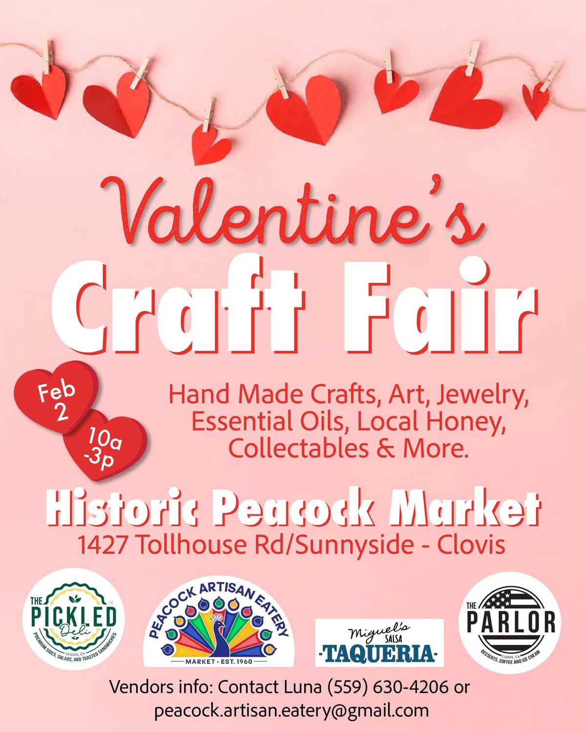 Peacock Market Valentine\u2019s Craft Fair