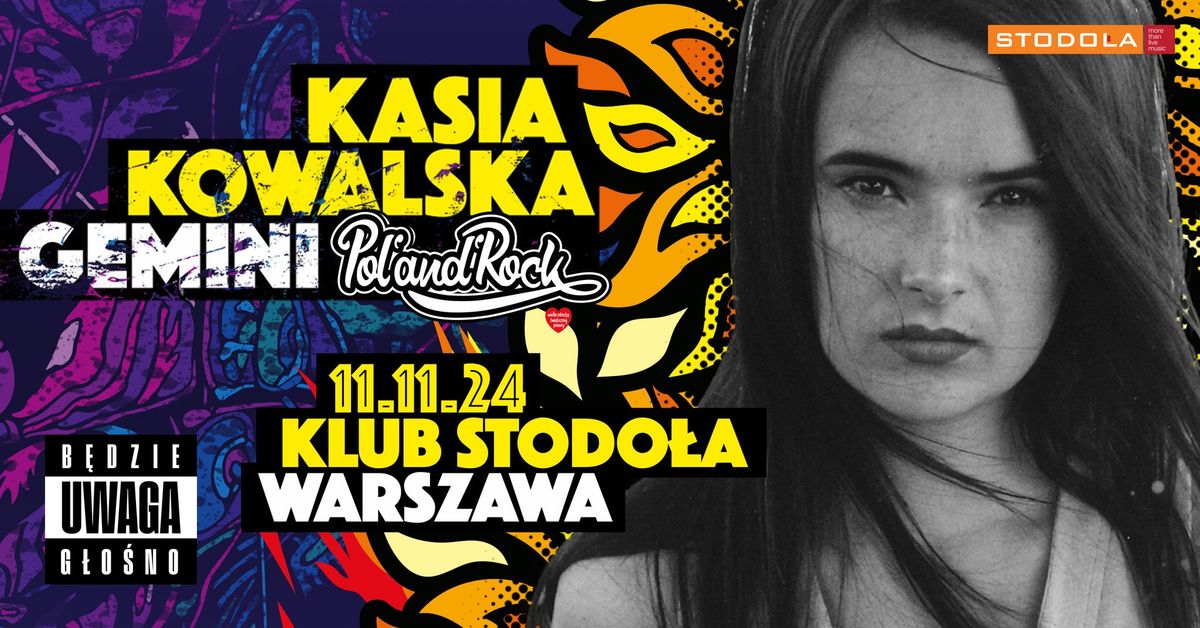 Kasia Kowalska - 30 lat Gemini Pol'and'Rock, 11.11.2024, Klub Stodo\u0142a