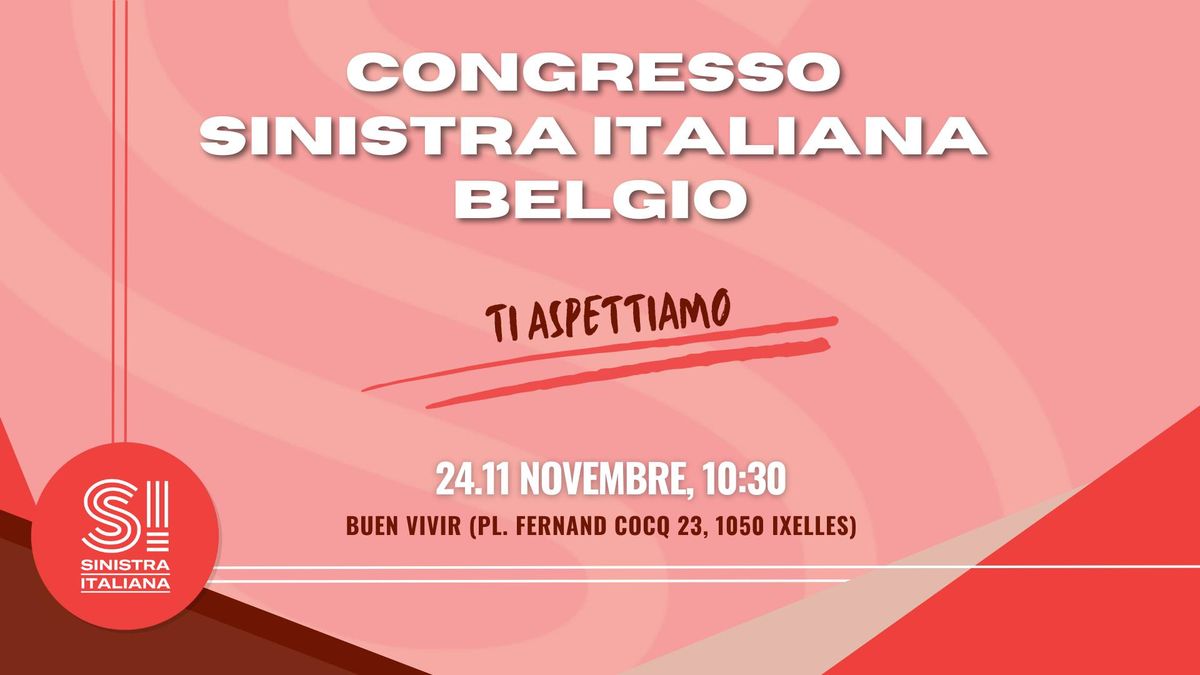 Congresso Sinistra Italiana Belgio 2024