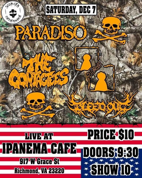 2TOAROOM\/Paradiso\/The Contactees\/Bleed Out