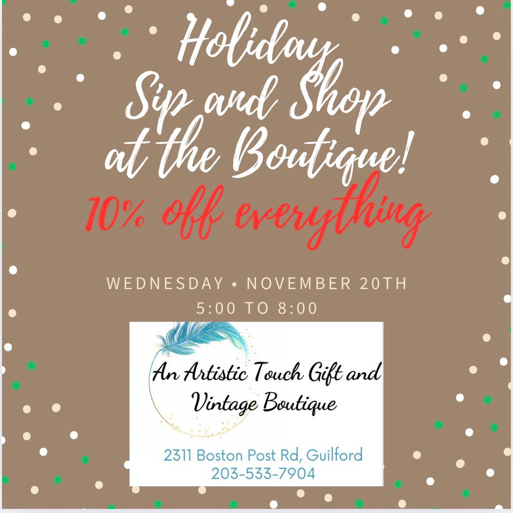 HOLIDAY SIP AND SHOP