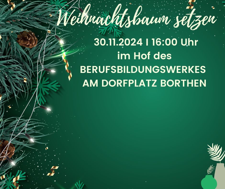 Weihnachtsbaum setzen