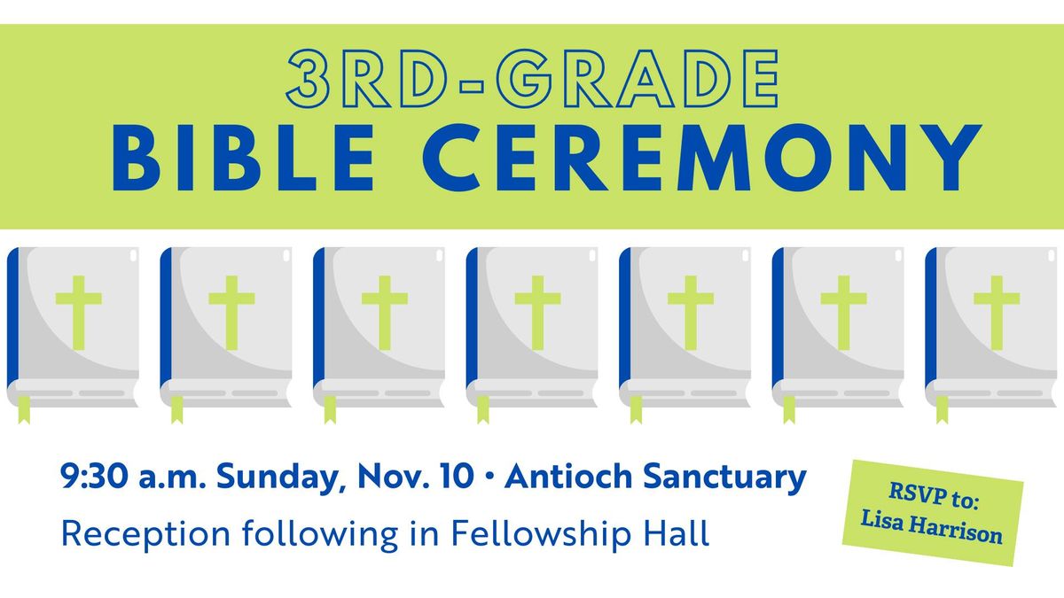 3rd-Grade Bible Ceremony