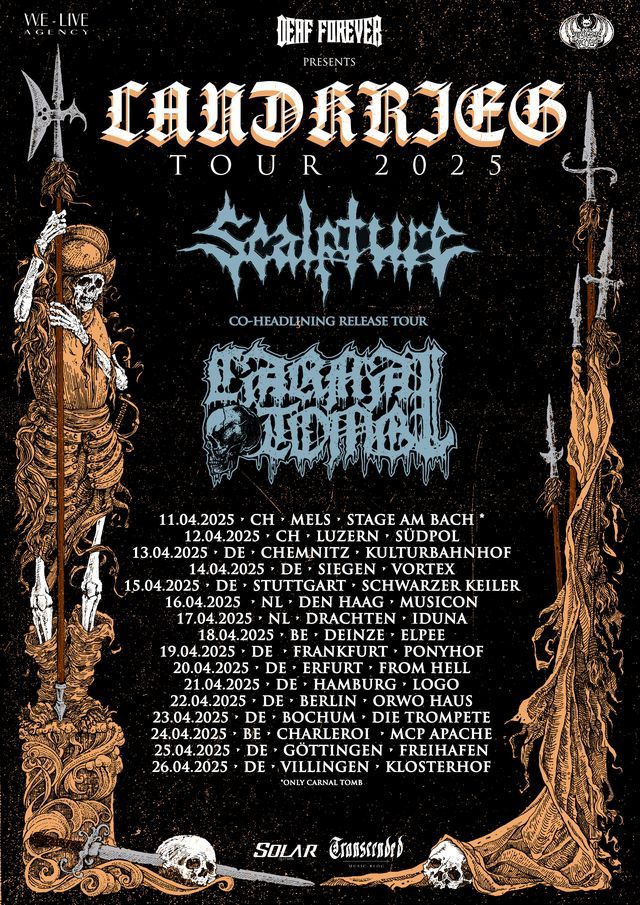 Scalpture & Carnal Tomb\/Landkrieg Tour 